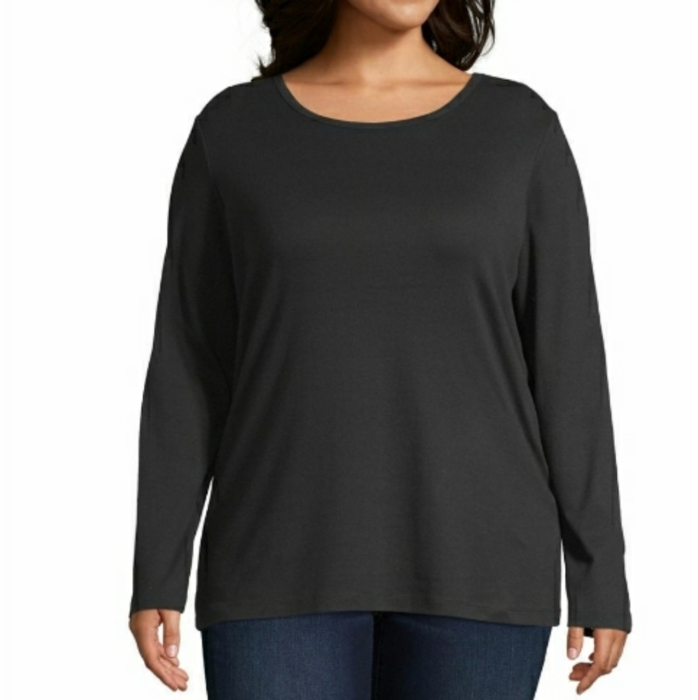St John's Bay Plus Women's long sleeve Top